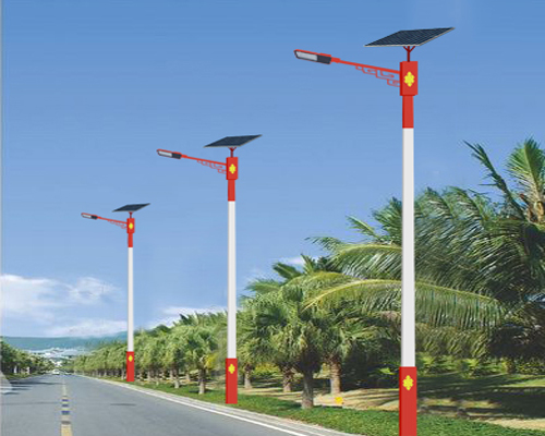 军垦路街道民族特色路灯